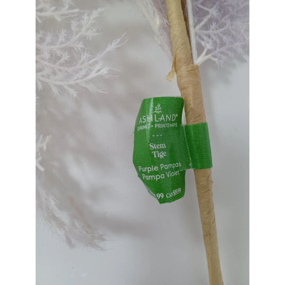NEW Set of‎ 2 Ashland Spring Purple Pampas Stem Tige